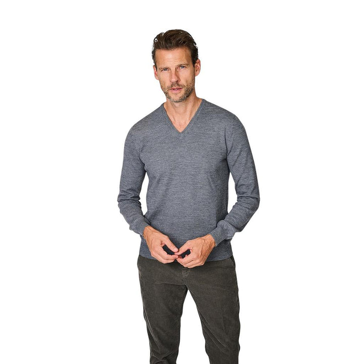gran-sasso-men-pull-trui-v-hals-heren-grijs-3