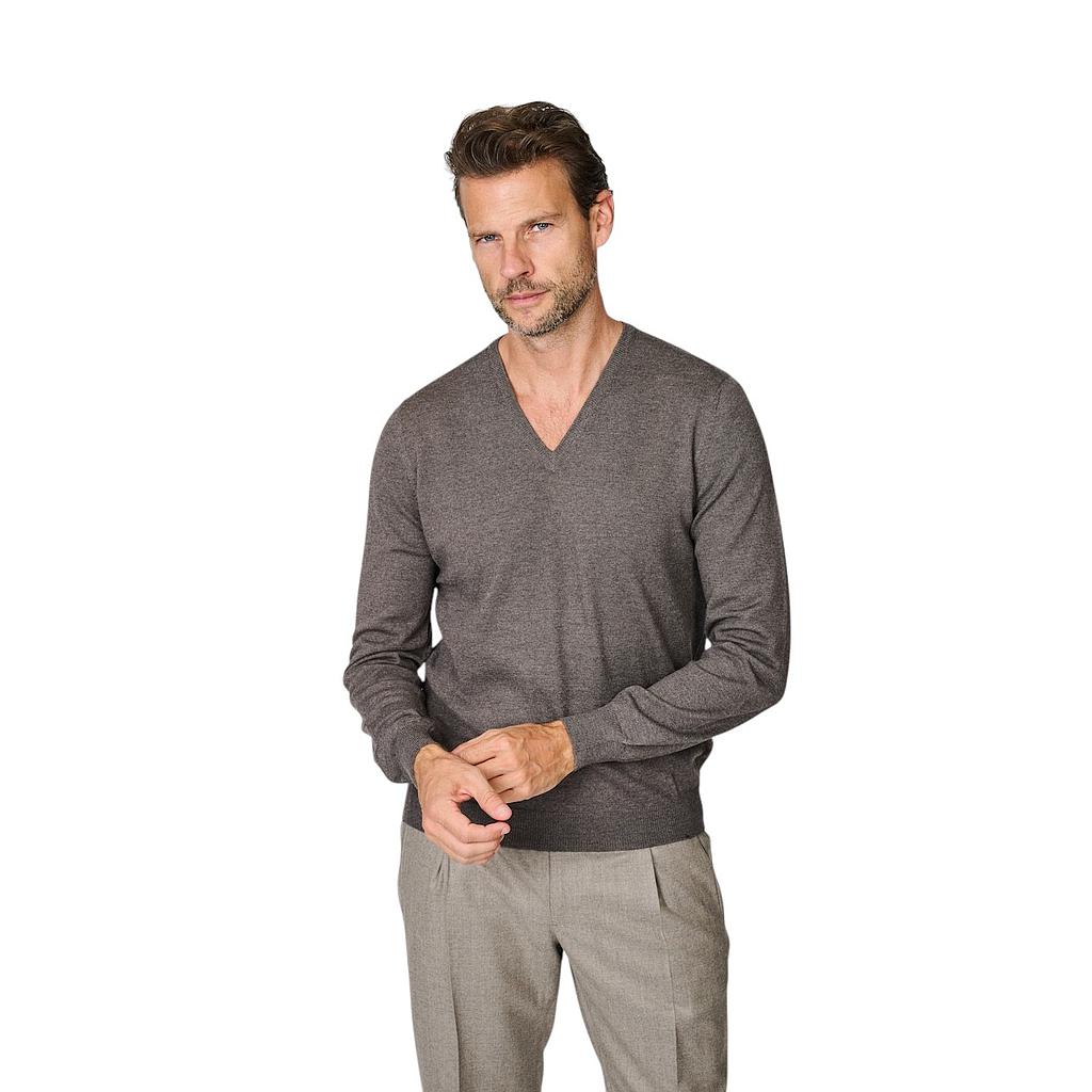 gran-sasso-men-pull-trui-v-hals-heren-licht-bruin