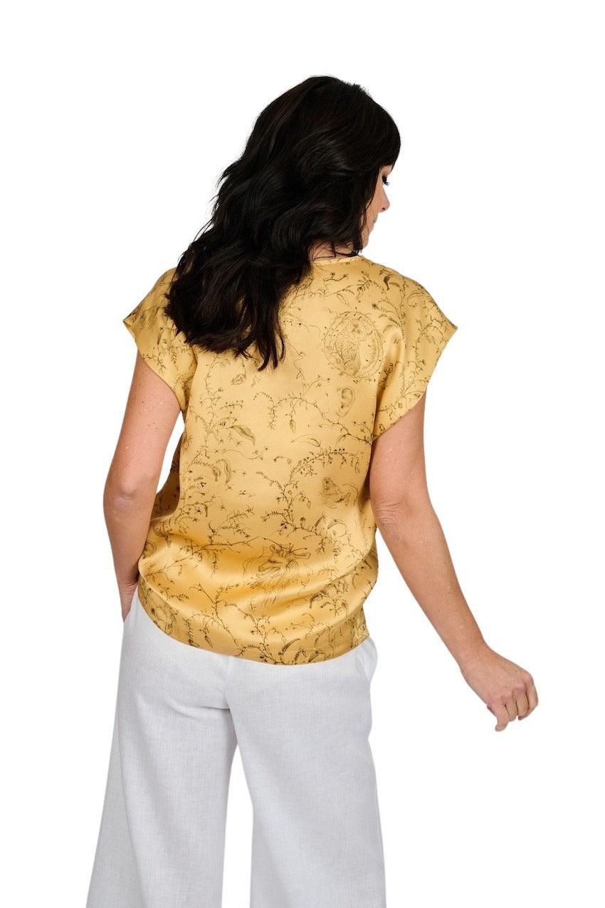 Fabiana Filippi blouse dames goud - Artson Fashion