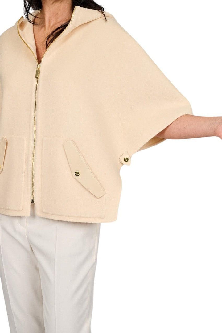 Max&Moi poncho dames donker beige - Artson Fashion
